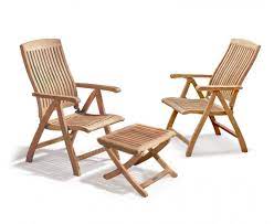 bali garden recliner chairs set with