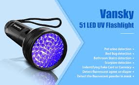Black Light Uv Flashlight Uv Light Vansky Blacklight 12 Led Ultraviolet Urine Detector For Dog Cat