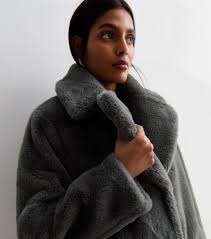 Grey Faux Fur Coat Style Uk