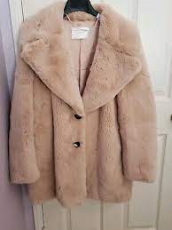 Zara Pink Faux Fur Jacket Size Medium