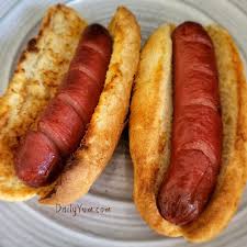 air fryer hot dogs with crispy buns