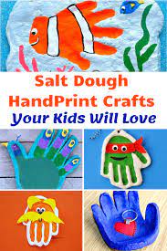 salt dough handprint keepsakes