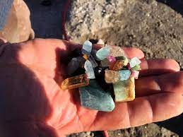 A rock is an aggregate of one or more minerals whereas a rock may also include organic remains and mineraloids. 6 Places Where Can You Go To Dig For Gemstones In California