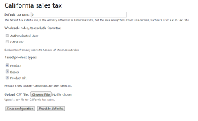California Sales Tax Calculation Drupal Org