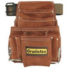 graintex suede 10 pocket leather nail