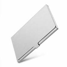 Jam paper® italian leather business card holder case with angular flap, red, sold individually (2233317461) 4 out of 5 stars. Pocket Aluminum Steel Metal Business Card Holder Case Id Credit Wallet Silver Ebay