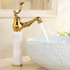 Brass Polished Gold Bathroom Faucet