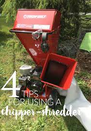 4 tips for using a chipper shredder