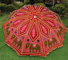 Indian Handmade Boho Garden Umbrella