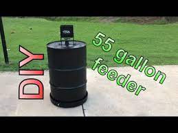 diy 55 gallon drum feeder you