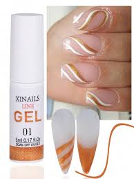 5ml metallic gold line gel nail polish