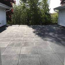 patio rubber floor tile gray sterling