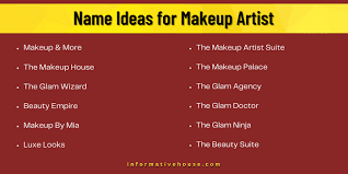 best makeup artist business names ideas