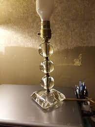 Stacked Glass Ball Table Lamp Mcm