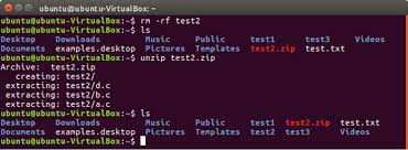 decompress files in ubuntu linux