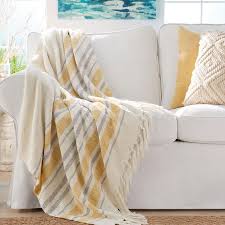 Mark Woven Cotton Throw With Tassels