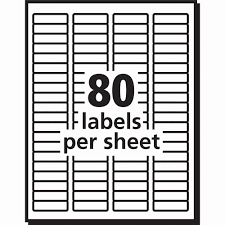 Avery 80 Labels Per Sheet Template Glendale Community