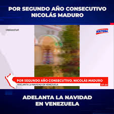 Exitosa Noticias - Por segundo año consecutivo Nicolás Maduro adelanta la  navidad en Venezuela | Facebook