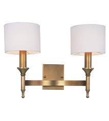 Maxim 22379omnab Fairmont 2 Light 18 Inch Natural Aged Brass Wall Sconce Wall Light Maxim Shade Only Item 22379omnab Shade Only