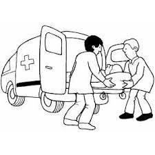 To print out a black and white coloring sheet, use the eraser to remove all the colors in the picture, and click the printer icon! Medical Workers Putting Patient Into Ambulance Coloring Page