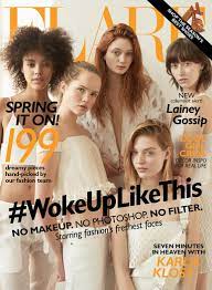 our march cover models are makeup free