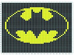 Batman Logo Knitting Chart By Lystessa Via Flickr Bet You