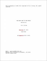 professional screenplay le page