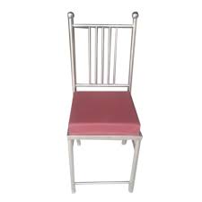 stainless steel dining chair without