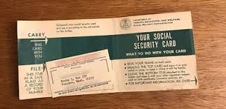 April is national social security month! 1964 Social Security File Card W Original Brochure Poulsbo Washington Rare Ebay