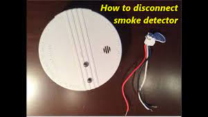 Remove and Disconnect Wired Smoke Detector - YouTube