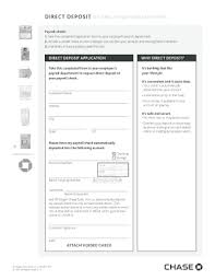 Chase Direct Deposit Form Fill Out And Sign Printable Pdf