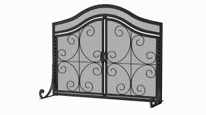 Wrought Iron Fireplace Screen With