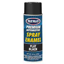 Automotive Spray Enamel Flat Black