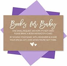 However, it is even more challenging to figure out what to write in a baby shower book instead of card wishes. Amazon Com 25 Baby Shower Book Request Baby Shower Guest Book Alternative Rustic Baby Shower Invitation Inserts Books For Baby Shower Request Cards Bring A Book Instead Of A Card Baby