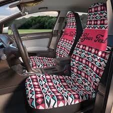 Custom Name Boho Car Seat Covers