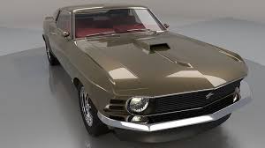 ford mustang 1970 high poly and lo poly
