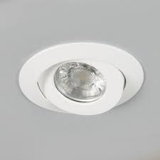 Set Of 3 Recessed Spotlights White Incl
