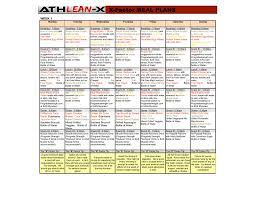 x factor meal plans athlean x