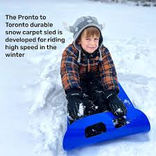 snow carpet sled roll up snow sled with