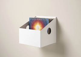Buy Vinyl Record Storage Box Metal White