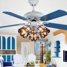 Multi Color Bell Ceiling Fan 3 Lights