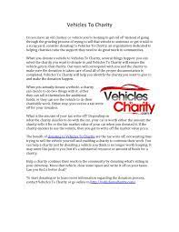 Donate your junk car to charity. Calameo Vehicles To Charity