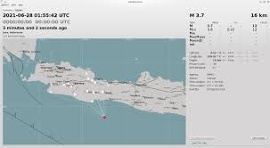 Gempa terkini dan peringatan dini bmkg selasa, 10 agustus 2021: Gempa Terkini M 3 7 Goyang Cilacap Senin 28 Juni 2021 Tidak Berpotensi Tsunami Portal Purwokerto