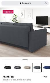 Like New Ikea Friheten 3 Seat Sofa Bed