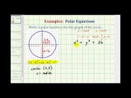 Ex Find The Polar Equation Of A Circle