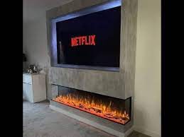 Electric Fireplace With Tv Wall Mount