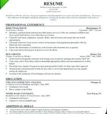 Related Ideas To Prepossessing Sample Resume School Cafeteria Worker