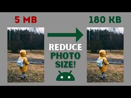 how to reduce photo size on android mb
