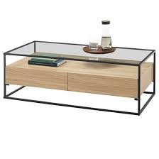 Ercolano Clear Glass Coffee Table With