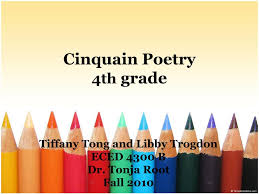 ppt cinquain poetry 4th grade